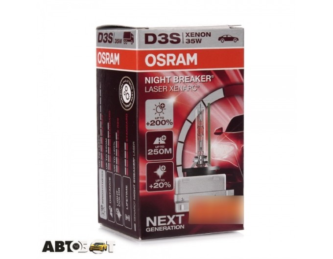 Ксенонова лампа Osram Xenarc Night Breaker Laser D3S 85V 35W 66340XNL (1 шт.), ціна: 5 369 грн.
