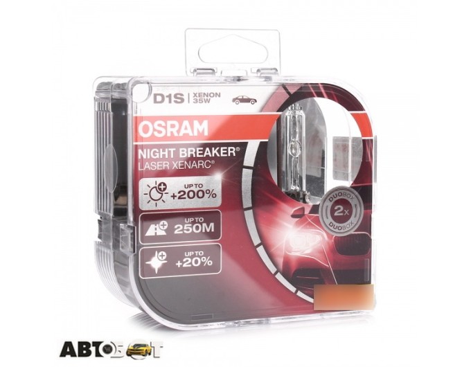 Ксеноновая лампа Osram Xenarc Night Breaker Laser D1S 85V 35W 66140XNL-HCB-DUO (2 шт.), цена: 9 461 грн.