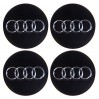 Наклейка на колпаки с логотипом Audi чорные (90мм), 4шт., цена: 97 грн.