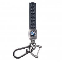 Брелок для ключів плетений з карабіном BMW з викруткою