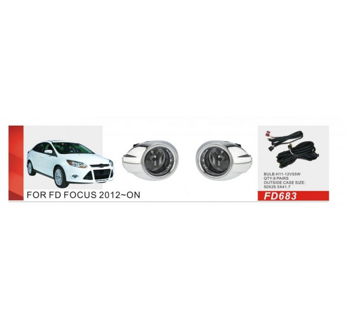 Фара противотуманная DLAA FD-683W Ford Focus 2012-2013, цена: 2 331 грн.