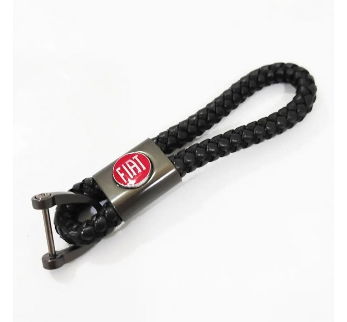 Брелок для ключей плетеный Fiat со скобой, цена: 130 грн.