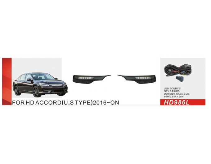 Фара протитуманна DLAA Honda Accord 2016-17 HD-986L (2 шт.), ціна: 5 882 грн.