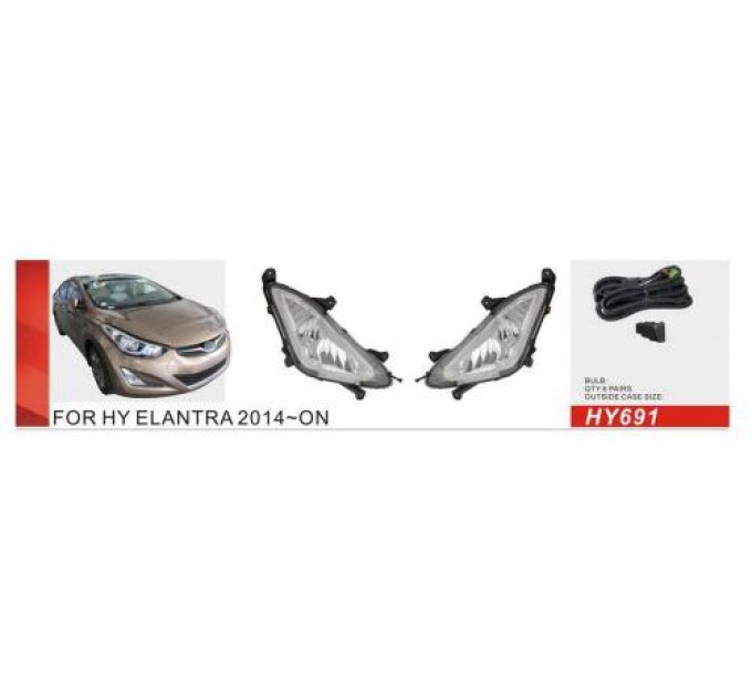 Фара протитуманна DLAA HY-691W Hyundai Elantra 2014-2016, ціна: 2 738 грн.