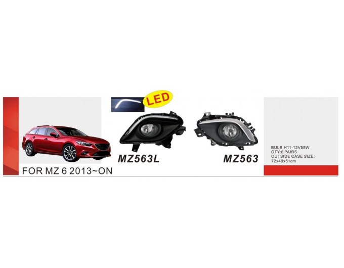 Фара протитуманна DLAA Mazda 6 2013-15 H11 55W MZ-563W, ціна: 3 124 грн.