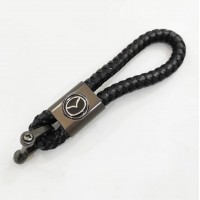 Брелок для ключів плетений Mazda зі скобою