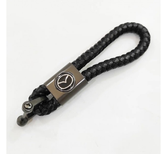 Брелок для ключей плетеный Mazda со скобой, цена: 130 грн.