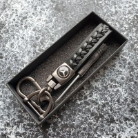 Брелок для ключей плетеный с карабином Mercedes-Benz с отверткой
