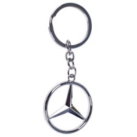 Брелок металлический хромированный Mercedes-Benz