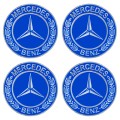 Наклейки на ковпаки з логотипом Mercedes-Benz сині (90мм), 4шт., ціна: 177 грн.