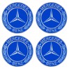 Наклейка на колпаки с логотипом Mercedes-Benz синие (90мм), 4шт., цена: 97 грн.