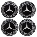 Наклейки на ковпаки з логотипом Mercedes-Benz чорні (90мм), 4шт., ціна: 177 грн.
