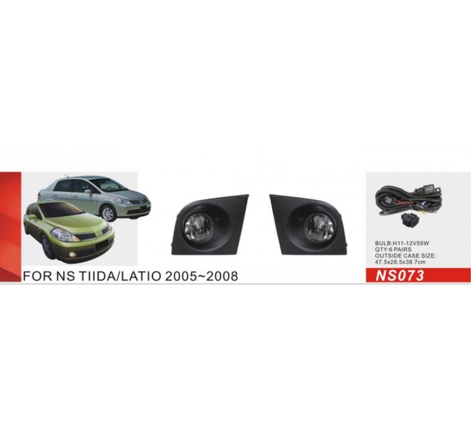 Фара протитуманна DLAA Nissan Tiida 2005-08/NS-073W/H11-55W, ціна: 1 715 грн.