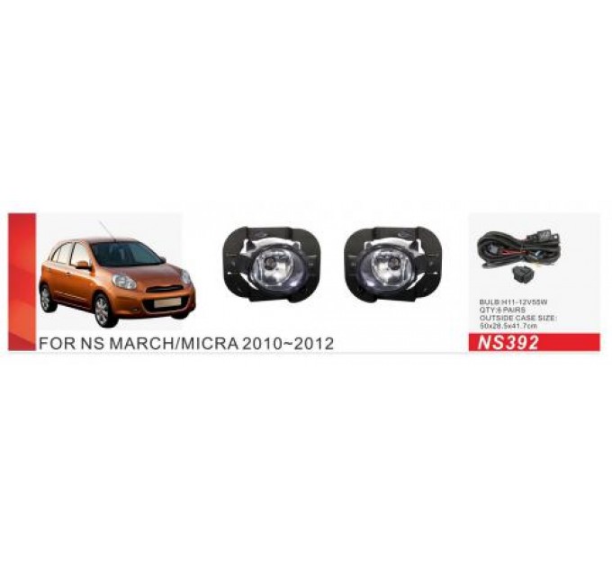 Фара противотуманная DLAA NS-392 Nissan Micra 2010-2012, цена: 2 166 грн.