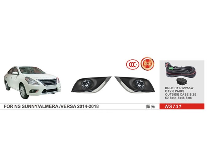Фара протитуманна DLAA NS-731 Nissan Versa 2014-2018, ціна: 3 377 грн.