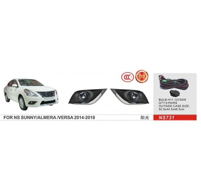 Фара противотуманная DLAA NS-731 Nissan Versa 2014-2018, цена: 2 859 грн.