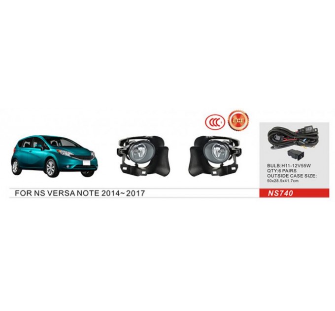 Фара противотуманная DLAA NS-740 Nissan Versa Note 2013-2017, цена: 2 303 грн.