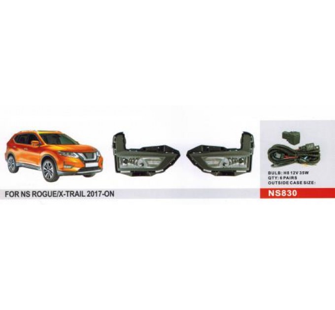 Фара противотуманная DLAA Nissan X-Trail/Rogue 2017-2020 NS-830W (2 шт.), цена: 3 431 грн.