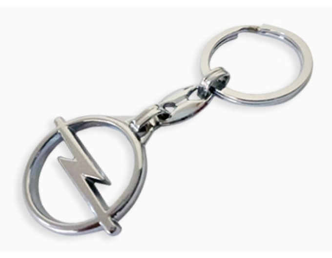 Брелок металевий хромований Opel, ціна: 122 грн.