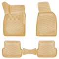 Коврики автомобильные в салон RIZLINE для Audi A4 B6/B7 2001-2008 бежевые (S-0044 BEIGE), цена: 3 957 грн.