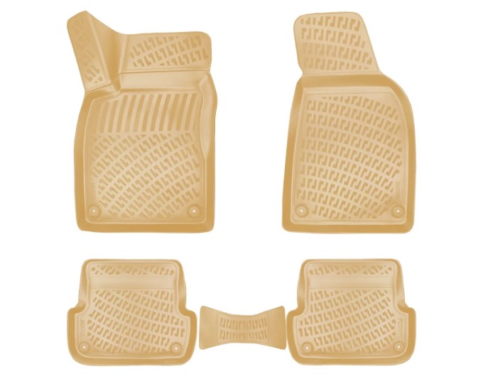 Коврики автомобильные в салон RIZLINE для Audi A4 B6/B7 2001-2008 бежевые (S-0044 BEIGE), цена: 3 957 грн.