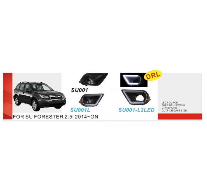 Фара протитуманна DLAA SU-001W Subaru Forester 2.5i 2013-2016, ціна: 2 346 грн.