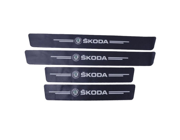 Защитная пленка на пороги автомобиля Skoda Samurai Карбон 4D, цена: 295 грн.