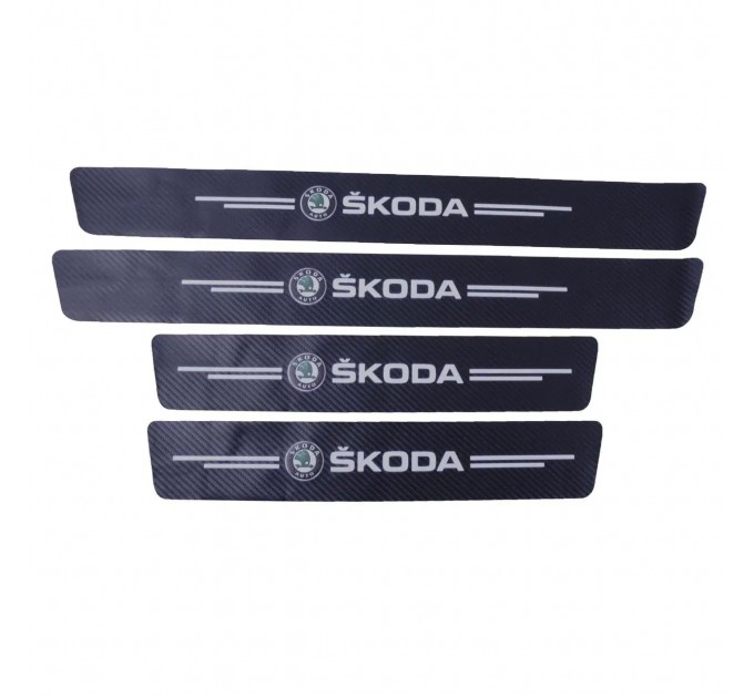 Захисна плівка на пороги автомобіля Skoda Samurai Карбон 4D, ціна: 162 грн.
