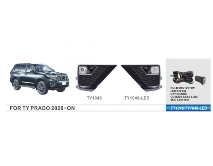 Фара протитуманна DLAA Toyota Prado FJ150 2020- H11 55W TY-1046A-W, ціна: 3 930 грн.