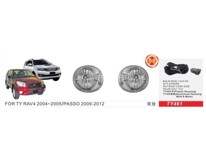 Фара протитуманна DLAA TY-461 Toyota RAV-4 2003-2005, ціна: 2 159 грн.