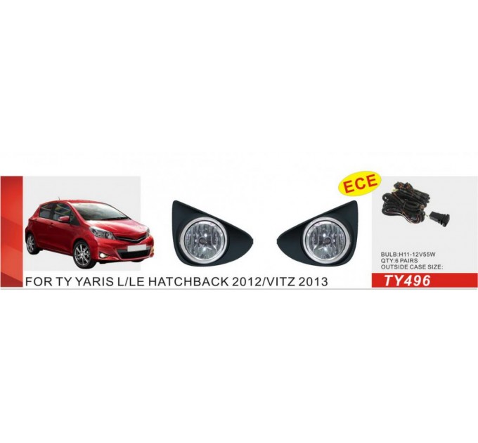 Фара противотуманная DLAA TY-496-W Toyota Yaris 2011-2014, цена: 2 143 грн.