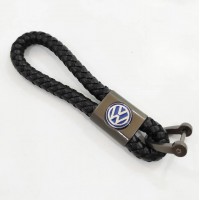 Брелок для ключей плетеный Volkswagen со скобой