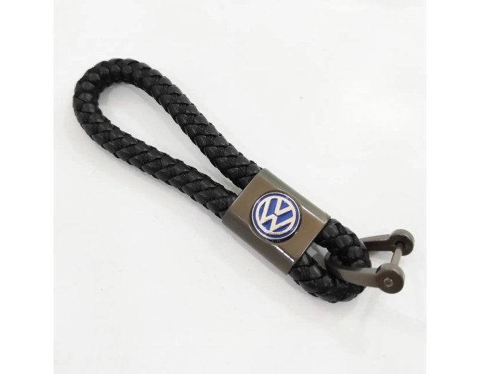Брелок для ключів плетений Volkswagen зі скобою, ціна: 152 грн.