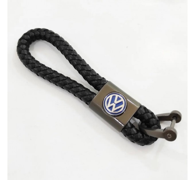 Брелок для ключей плетеный Volkswagen со скобой, цена: 130 грн.