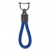 Брелок для ключей плетеный со скобой синий, цена: 130 грн.