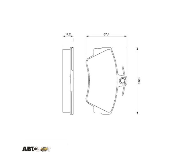 Тормозные колодки Bosch 0986460989, цена: 1 290 грн.