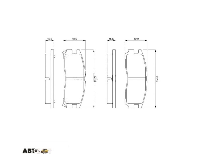 Тормозные колодки Bosch 0 986 461 145, цена: 1 583 грн.