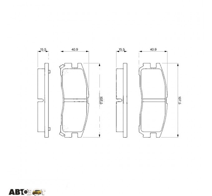 Гальмівні колодки Bosch 0 986 461 145, ціна: 862 грн.