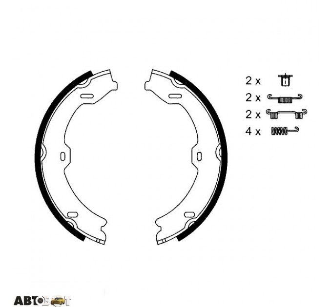 Гальмівні колодки Bosch 0 986 487 725, ціна: 1 263 грн.