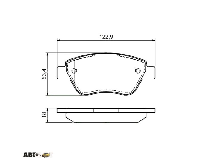 Тормозные колодки Bosch 0 986 494 132, цена: 2 318 грн.