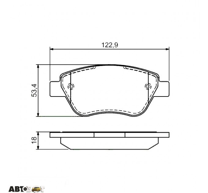 Тормозные колодки Bosch 0 986 494 132, цена: 1 262 грн.