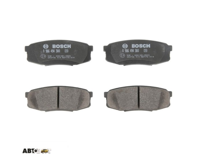 Тормозные колодки Bosch 0986494380, цена: 2 397 грн.