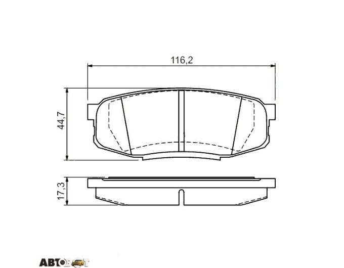 Тормозные колодки Bosch 0986494380, цена: 2 397 грн.
