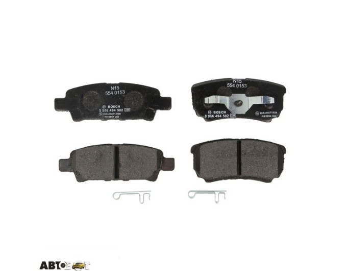 Тормозные колодки Bosch 0 986 494 502, цена: 1 863 грн.
