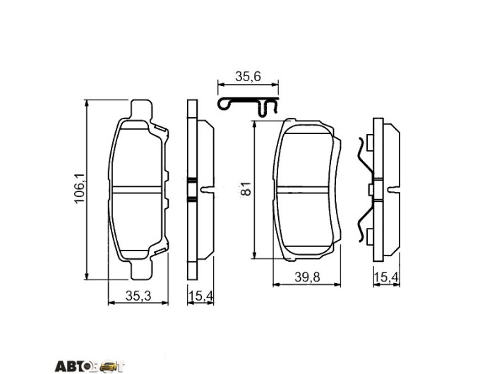 Тормозные колодки Bosch 0 986 494 502, цена: 1 863 грн.