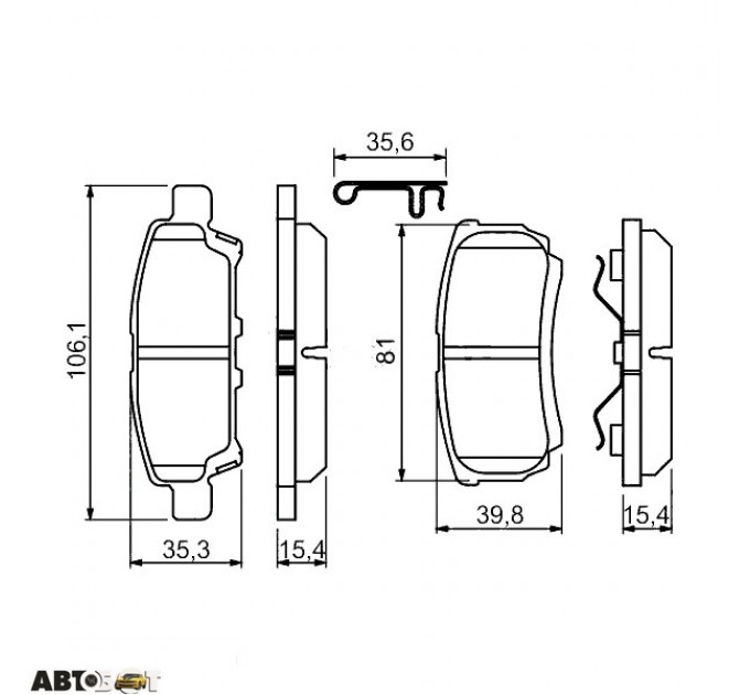 Гальмівні колодки Bosch 0 986 494 502, ціна: 1 014 грн.