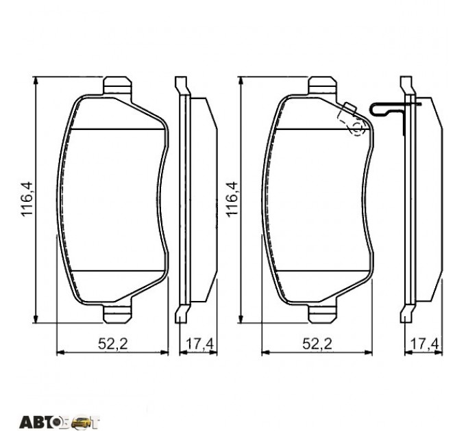 Гальмівні колодки Bosch 0 986 494 573, ціна: 1 221 грн.