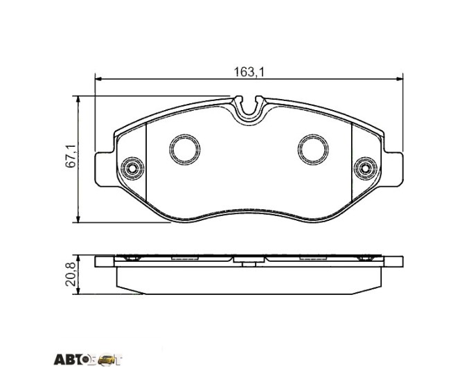 Тормозные колодки Bosch 0986495098, цена: 3 041 грн.