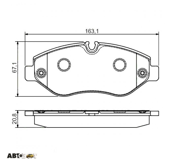 Тормозные колодки Bosch 0986495098, цена: 1 656 грн.