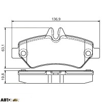 Тормозные колодки Bosch 0986495100